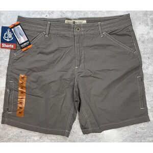 Coastal Water Shorts Men 42 Stretch Tech 7 Pocket Utility Zip Casual Golf Hiking